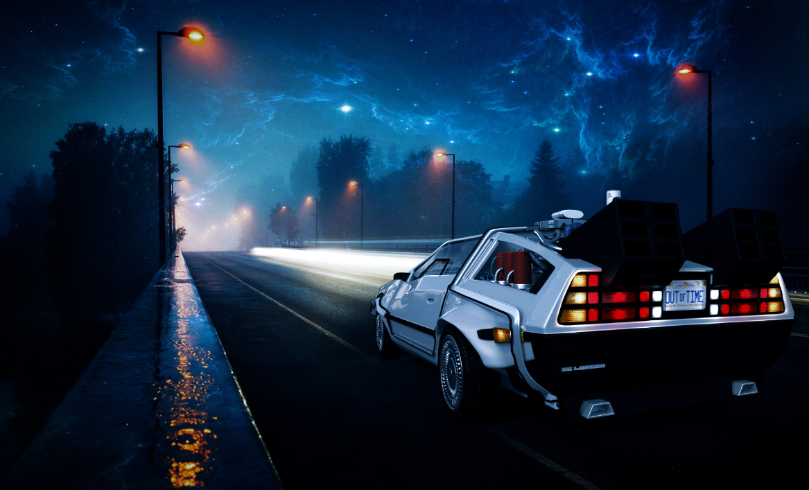 Marty McFly 飛越時光回到過去 壁紙