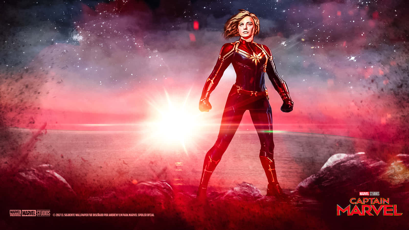 蓄勢待發：Marvel電影宇宙中的布麗·拉森飾演驚奇隊長 壁紙
