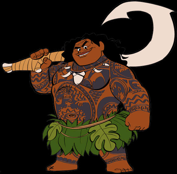 Maui 持鉤 Moana 角色 壁紙
