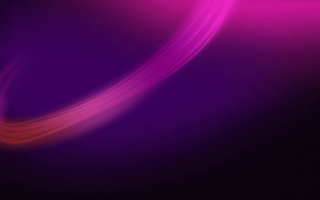 Microsoft Surface 紫色燈光 壁紙 — 深紫色和洋紅色光的流動漸變在黑暗背景上彎曲。