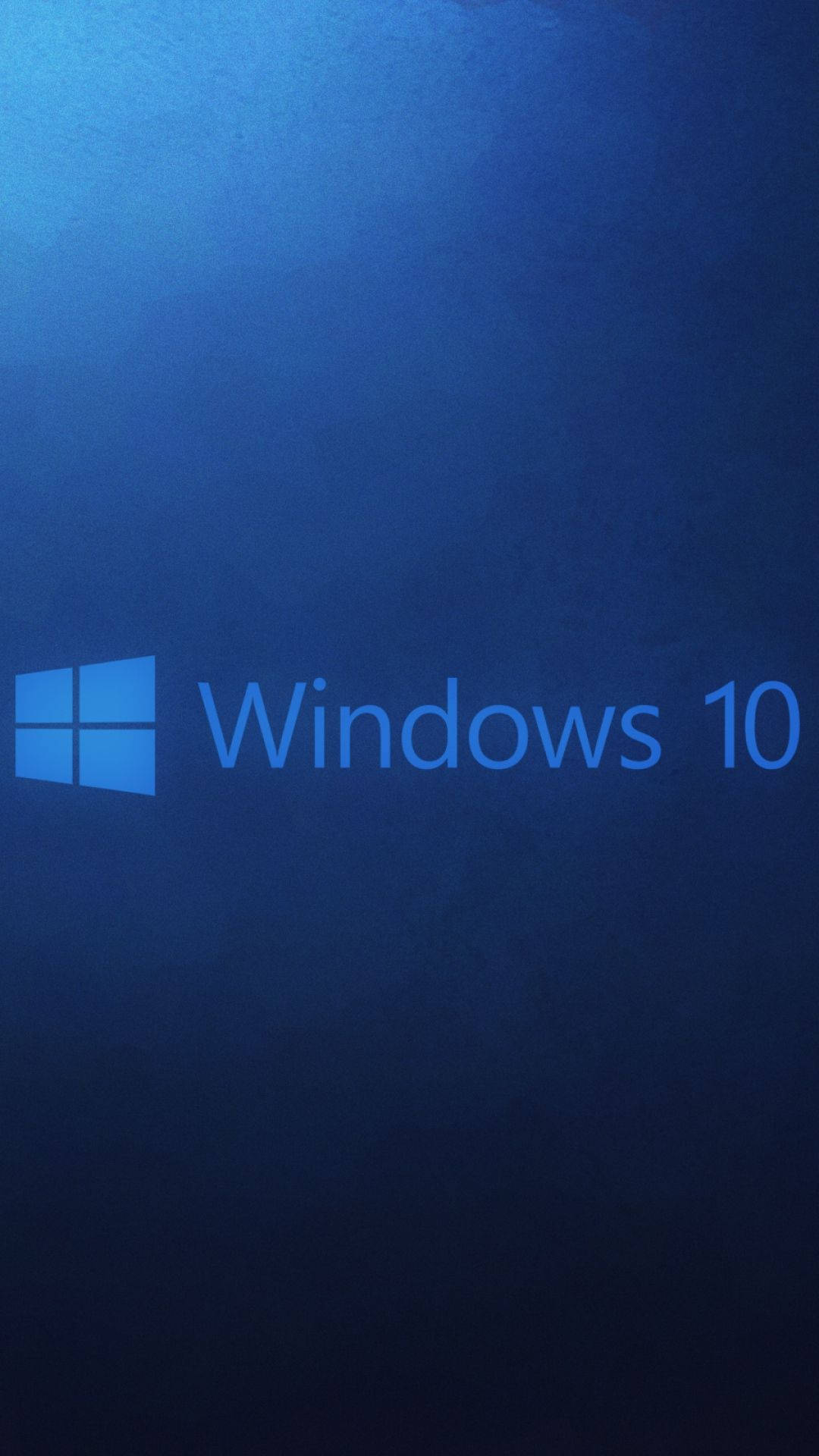 藍色漸變背景上的 Windows 10 標誌