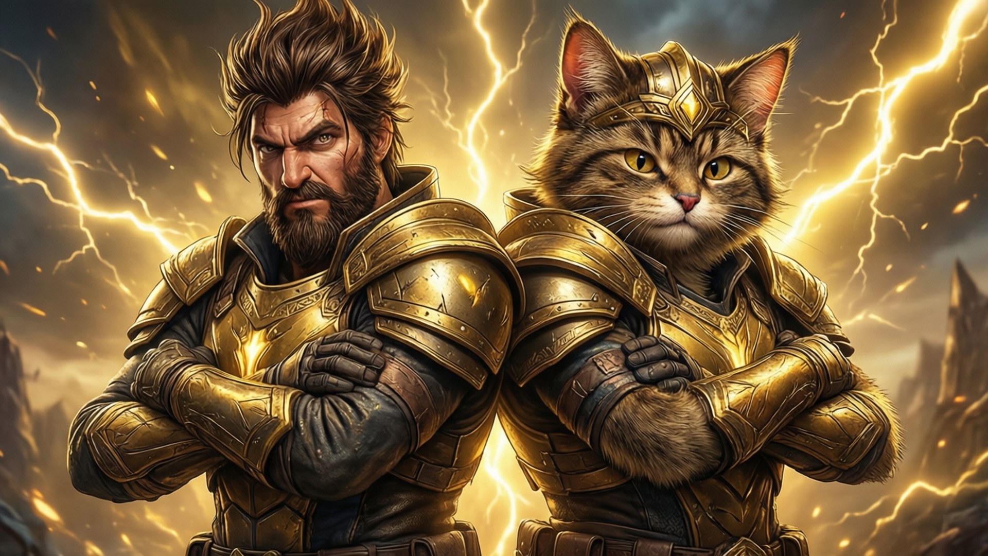 Midas與Meowscles 壁紙