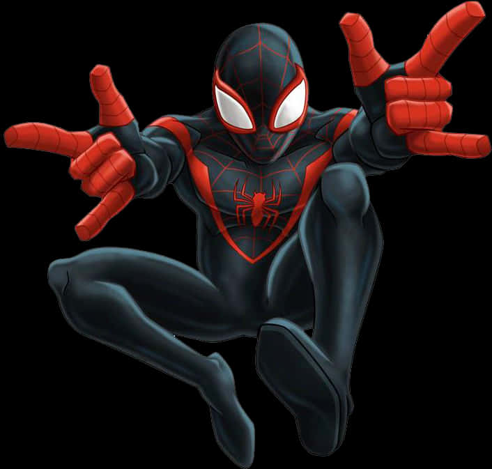 Miles Morales 蜘蛛人動作姿勢 壁紙