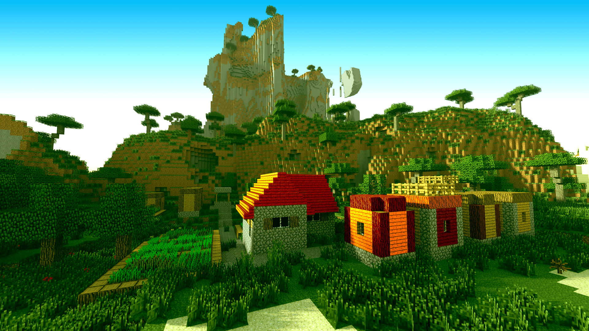 Minecraft 1920 x 1080 背景 壁紙