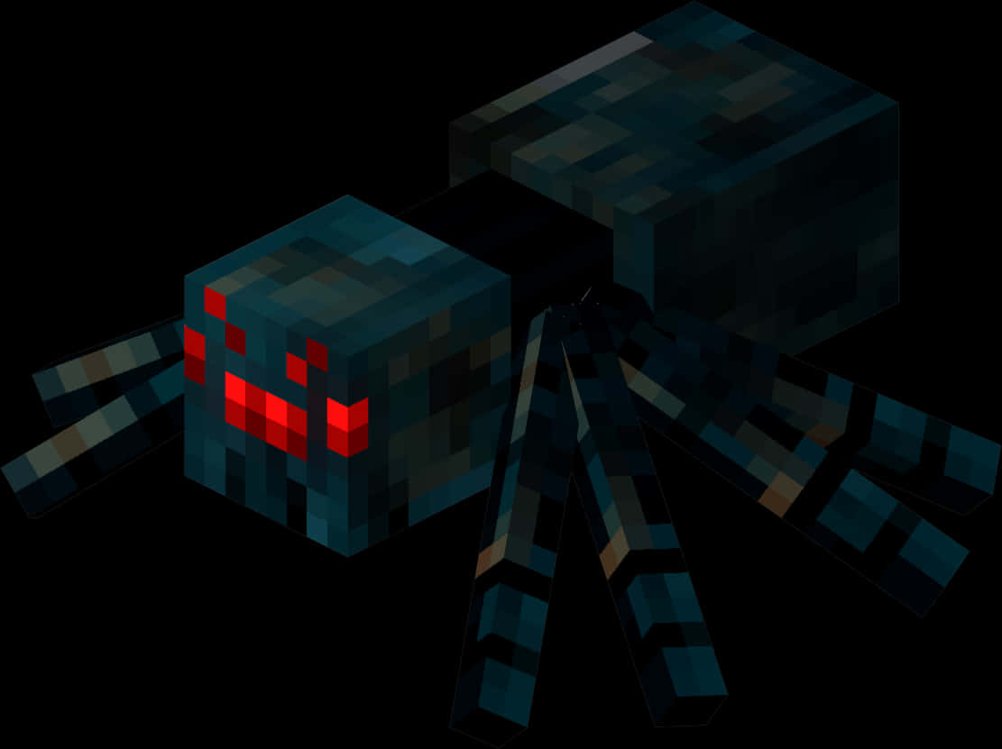 Minecraft 蜘蛛在黑暗中 壁紙