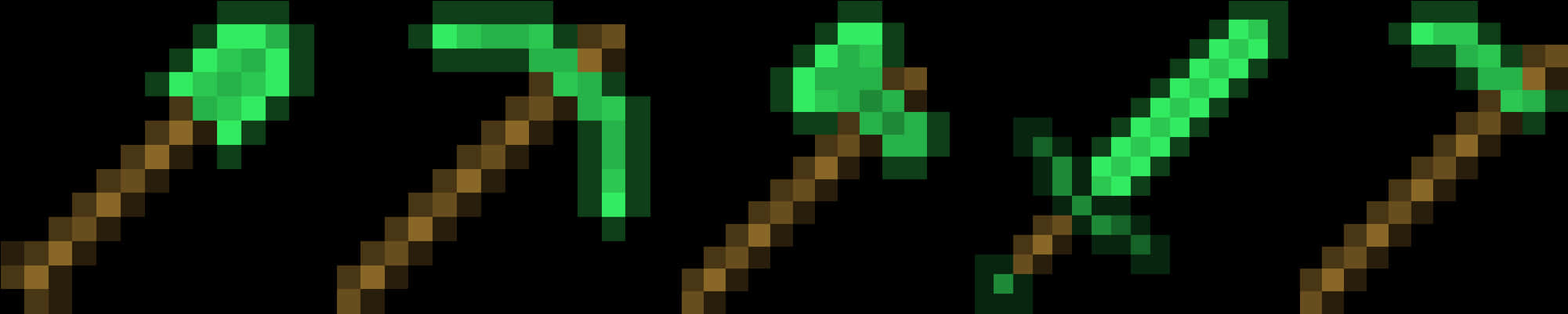 Minecraft 鑽石工具套裝 壁紙
