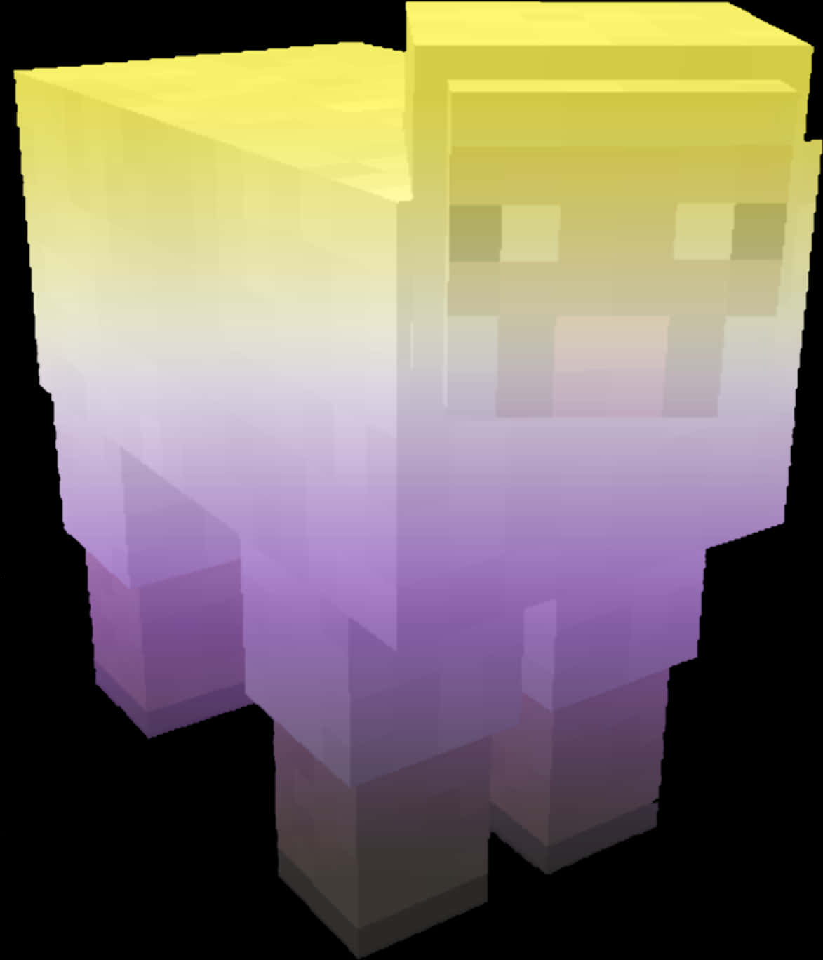 Minecraft 發光角色渲染 壁紙