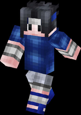Minecraft 風 Sasuke 角色 壁紙