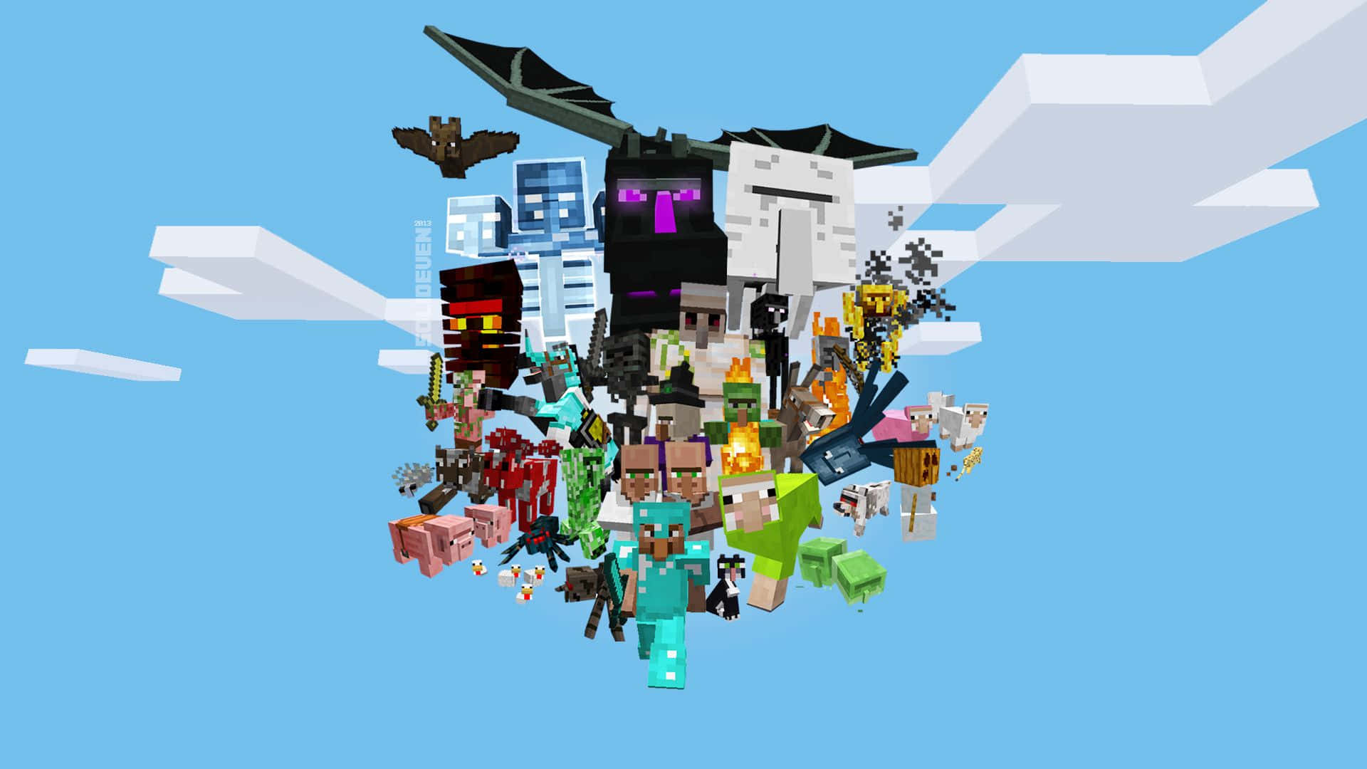 Minecraft - 像素藝術 - PNG 壁紙
