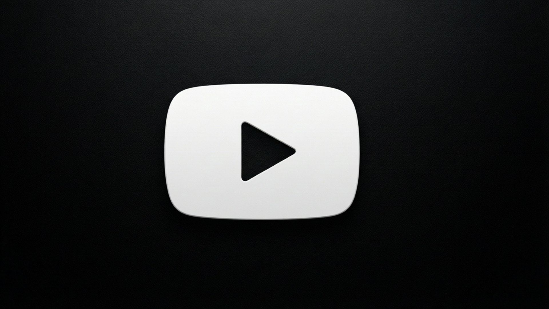 黑色背景上的 YouTube 播放按鈕標誌