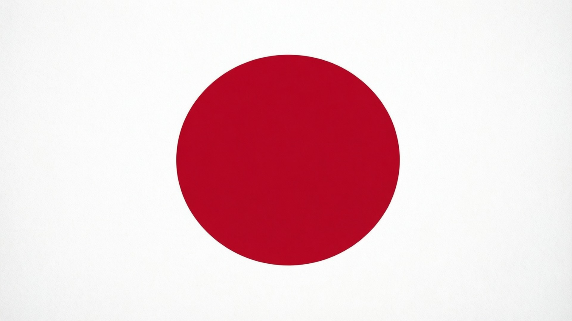 白色背景上帶有紅色圓圈的日本國旗