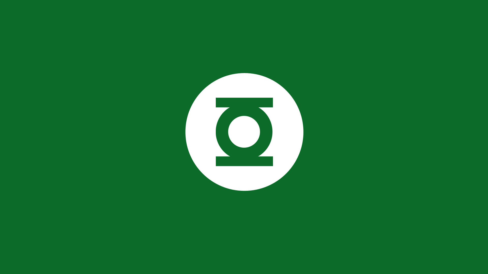 極簡綠燈俠標誌壁紙