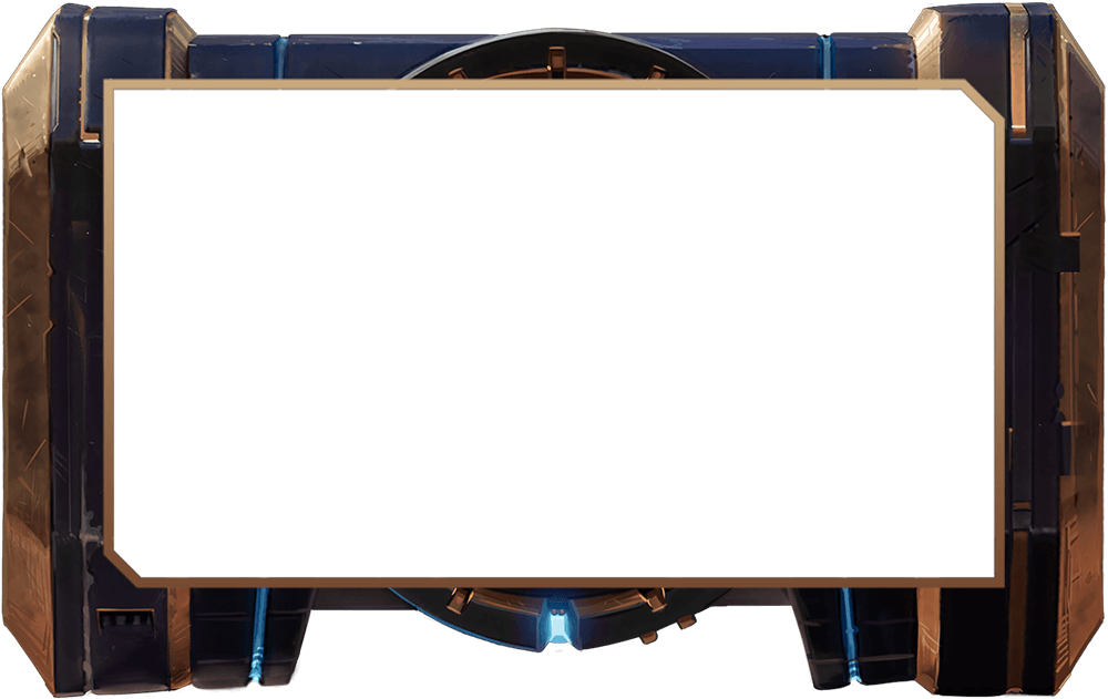 《Mobile Legends》載入畫面框架 壁紙 — 一個未來科幻屏幕，由深色金屬面板框住，帶有發光藍色點綴和中央圓形界面。