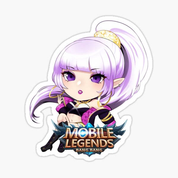 來自Mobile Legends Bang Bang嘅紫髮紫眼Chibi動漫角色。