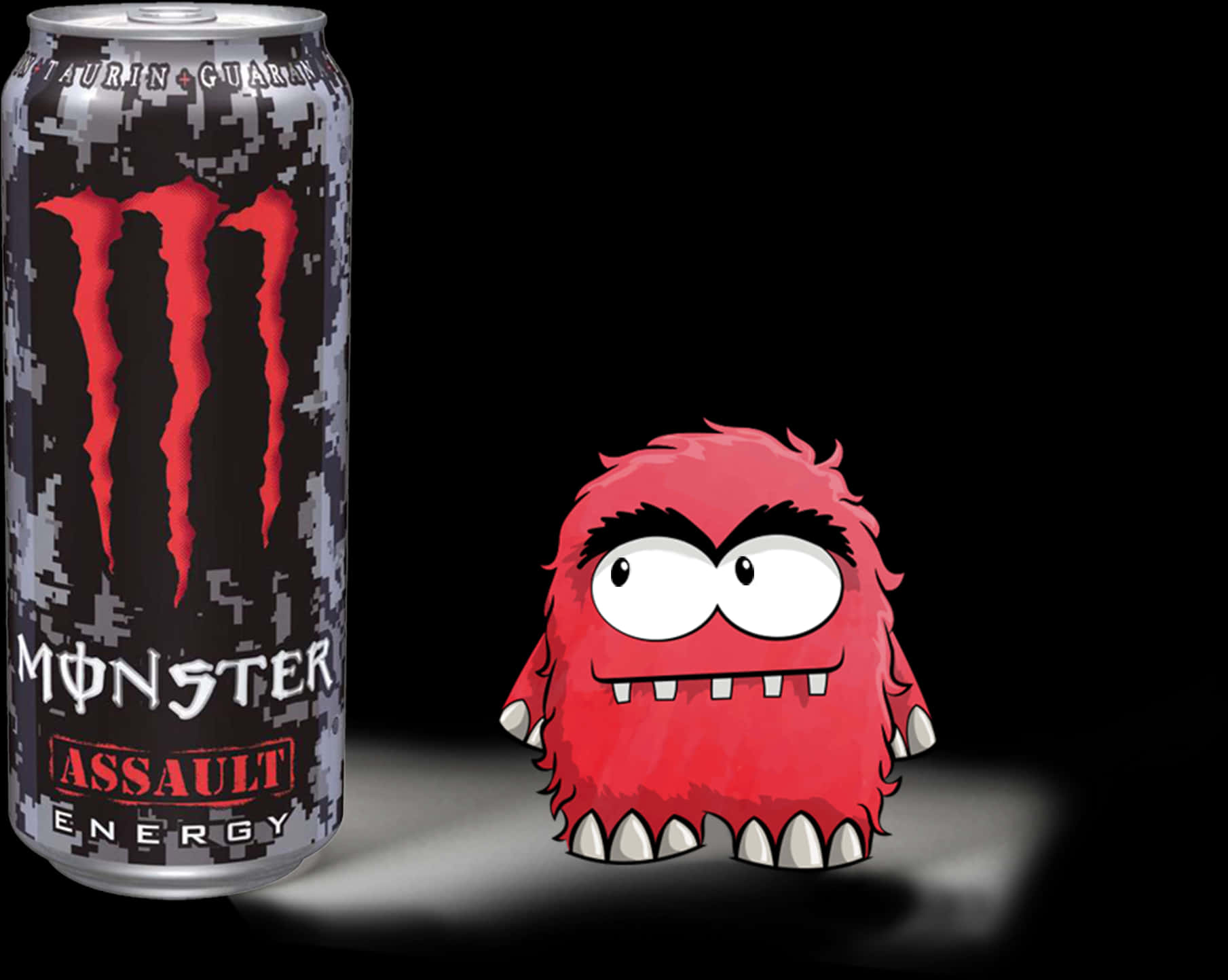 Monster Assault 能量飲品與卡通怪物 壁紙