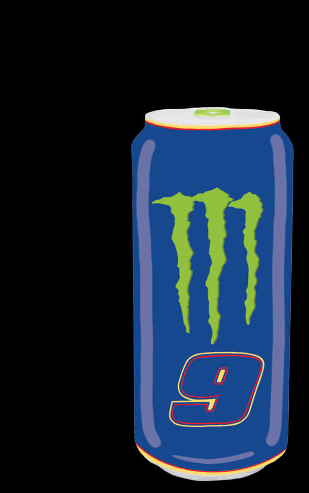 Monster 能量飲品罐插圖 壁紙