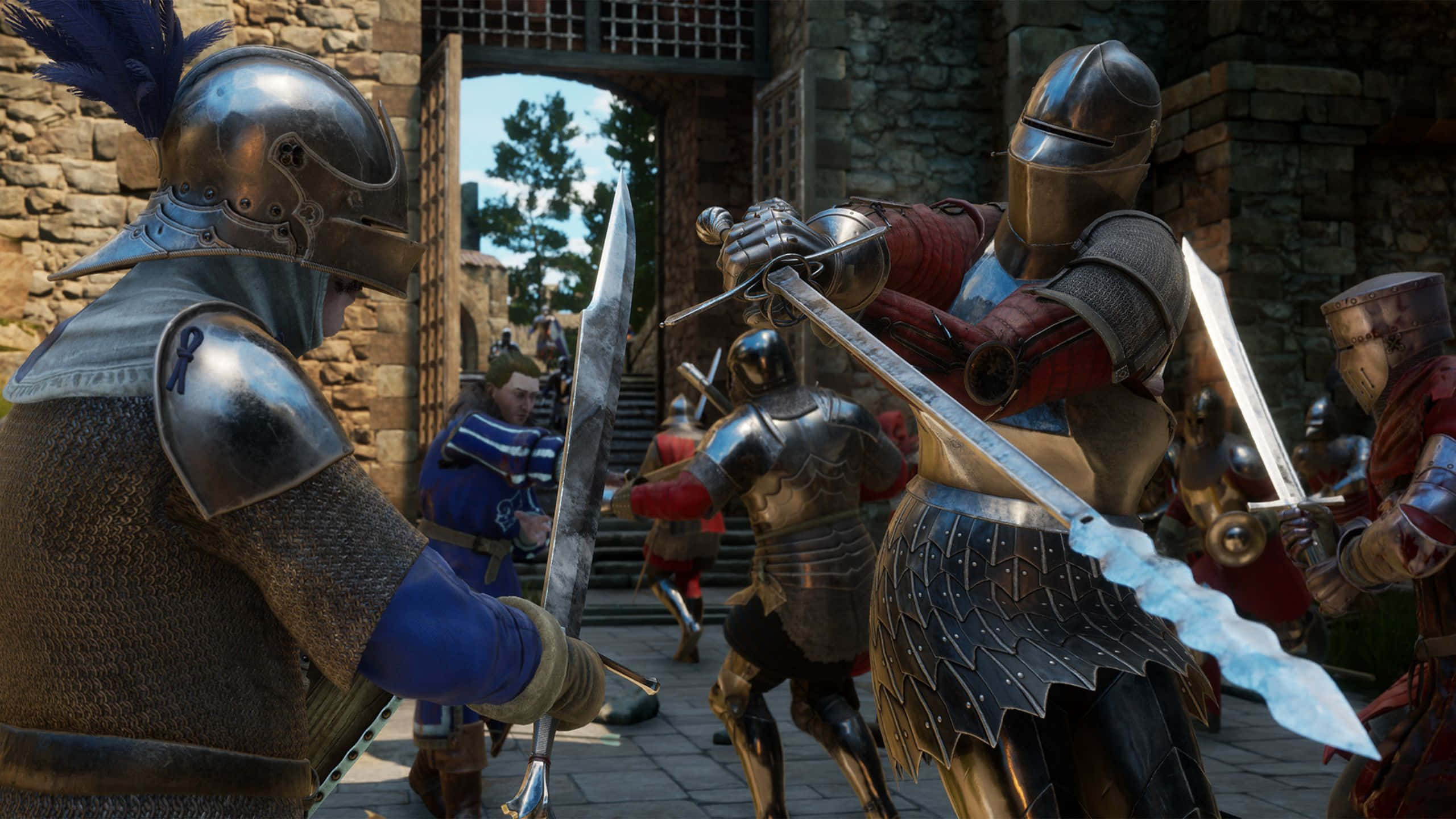 《Mordhau》激烈戰鬥 1440p 解析度 壁紙
