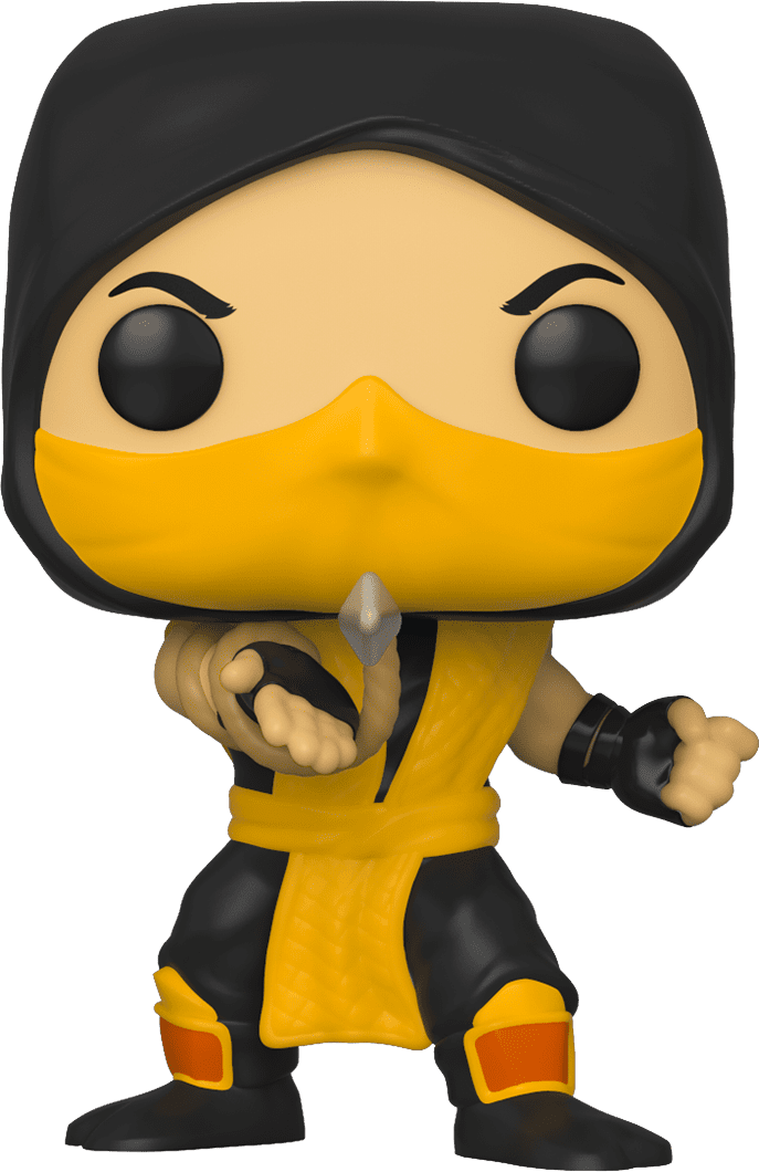 Mortal Kombat 黃色忍者公仔.PNG 壁紙