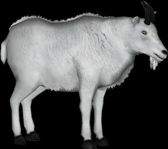 Mountain Goat3 立體模型孤立展示 壁紙