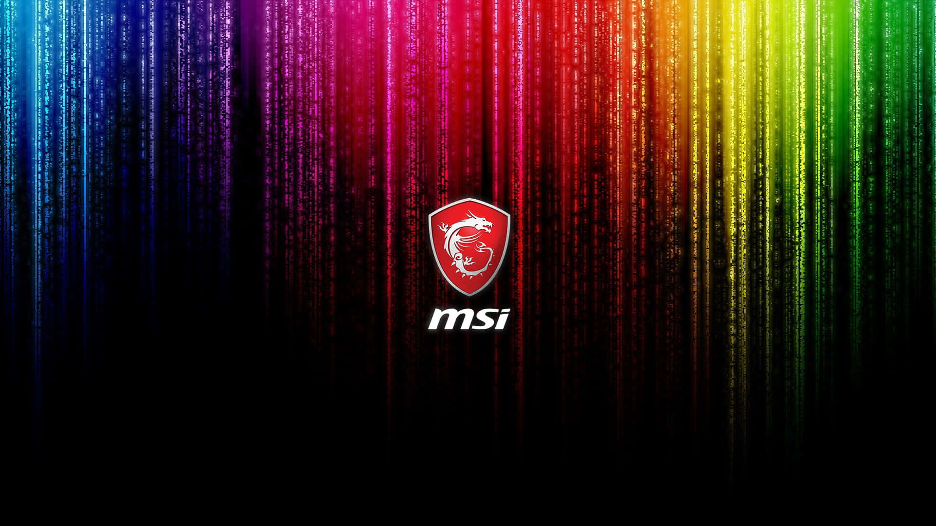 MSI 標誌在黑色背景上 壁紙