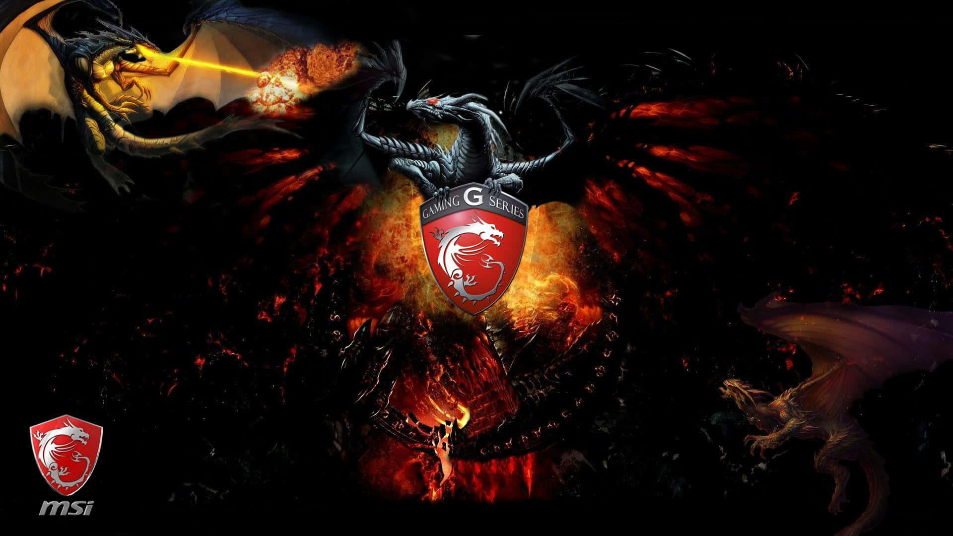 MSI 龍圖案桌面壁紙 壁紙