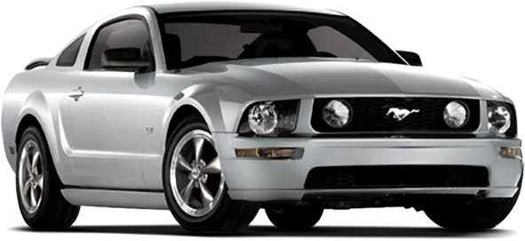 銀色福特Mustang GT Coupe 壁紙