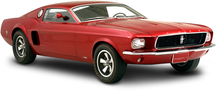 經典紅色福特Mustang Mach1 壁紙