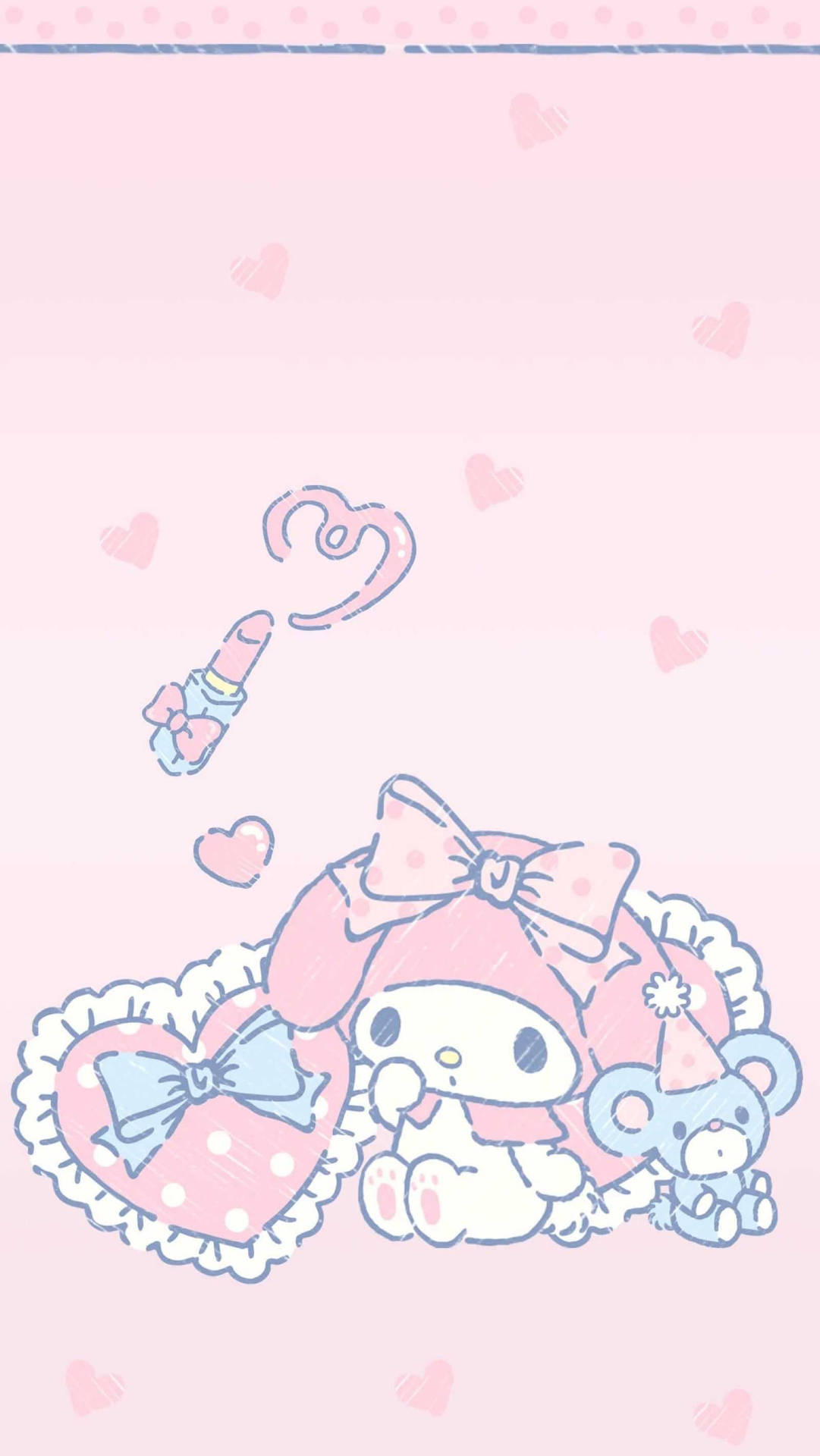 My Melody 與 Flat Mouse 壁紙