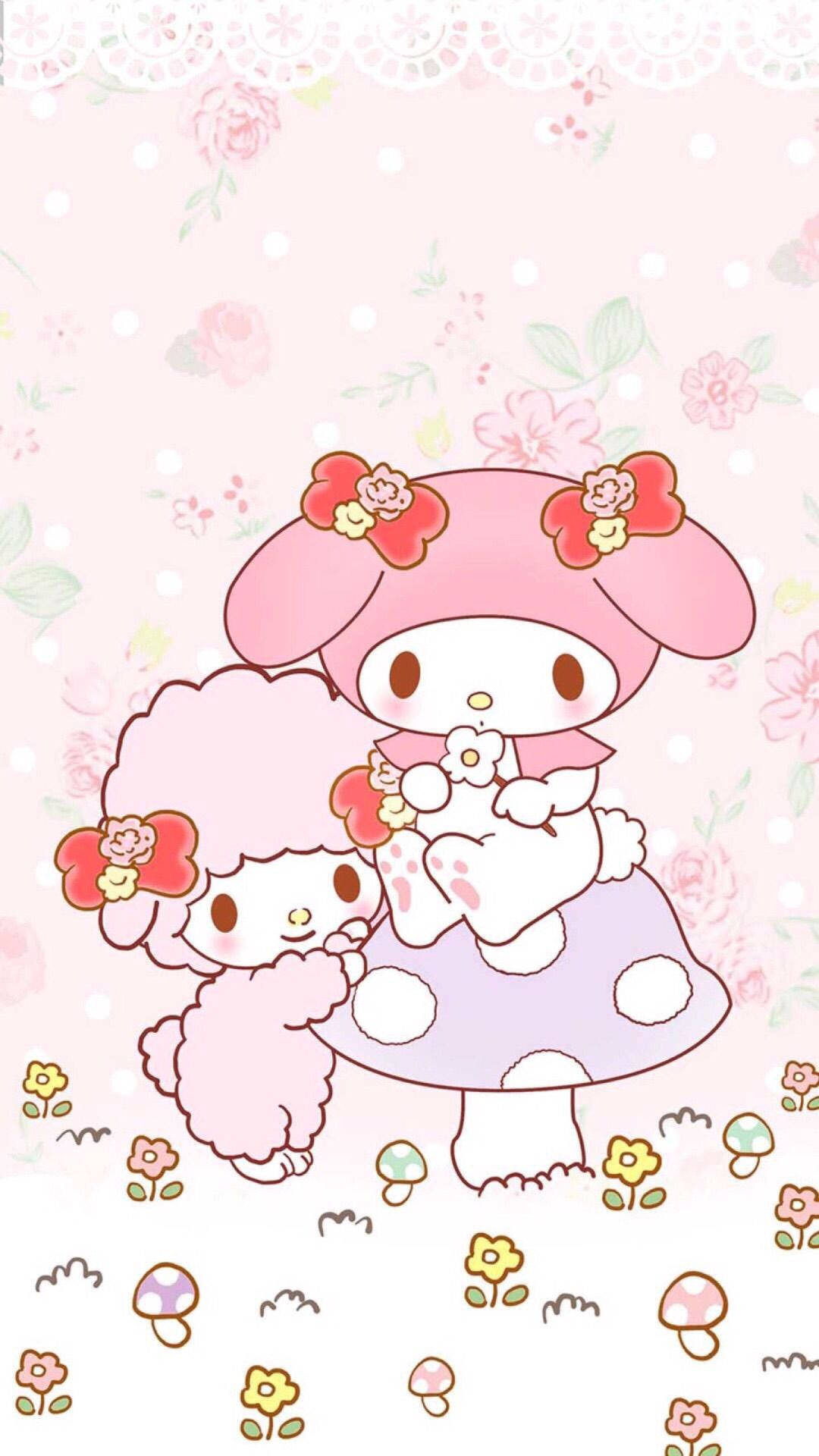 My Melody 與 Piano 壁紙