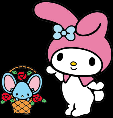 My Melody 與朋友 壁紙
