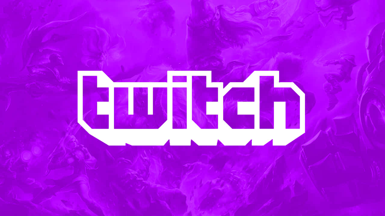 紫色大理石紋背景上的 Twitch 標誌