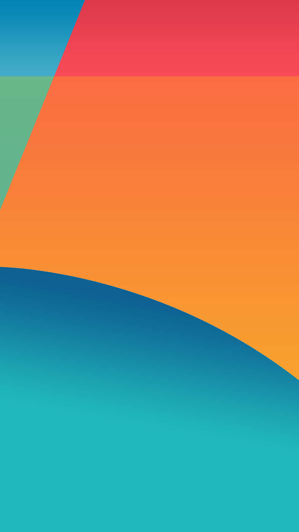 Nexus 5 白色壁紙 壁紙 — 充滿活力的抽象牆紙，帶有藍色、紅色、橙色和藍綠色漸變色調的大膽幾何形狀。