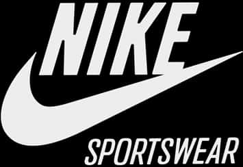 黑白Nike Sportswear標誌 壁紙