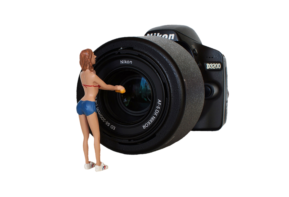 微型人偶清潔 Nikon D3200 鏡頭 壁紙