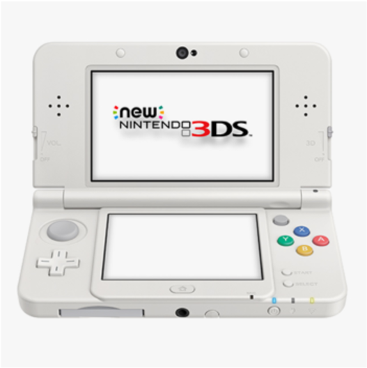 全新 Nintendo3DS 白色打開 壁紙
