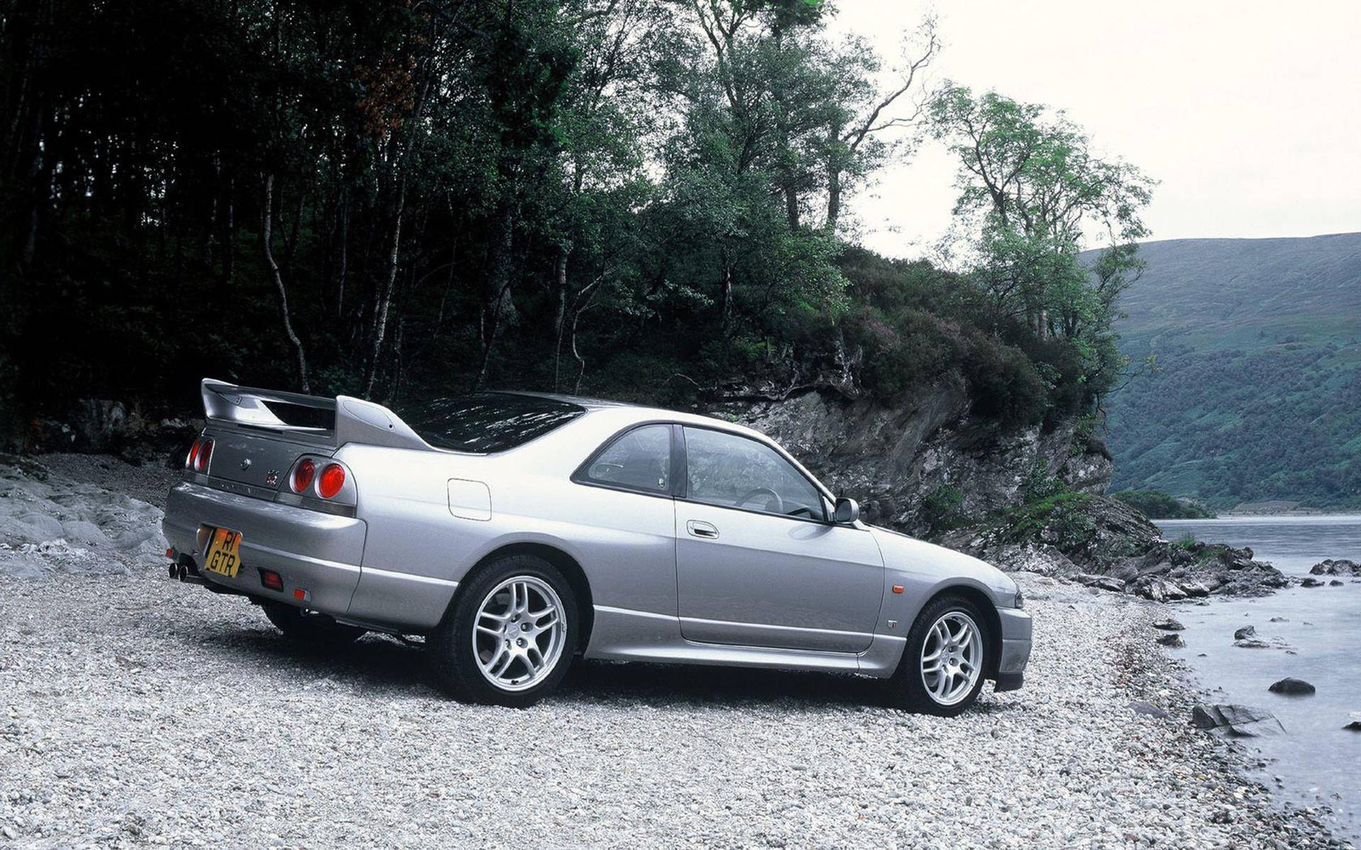 Nissan Skyline GTR R33 海灘壁紙