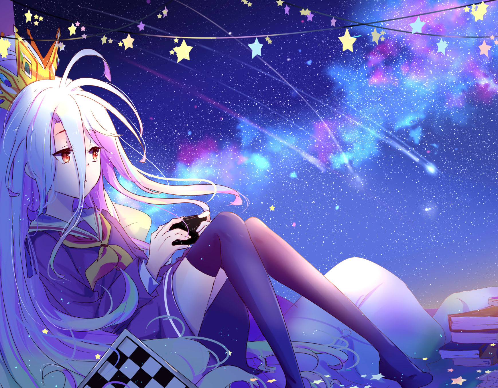 與空和白一同踏上成為最強遊戲玩家的冒險——《No Game No Life》 壁紙
