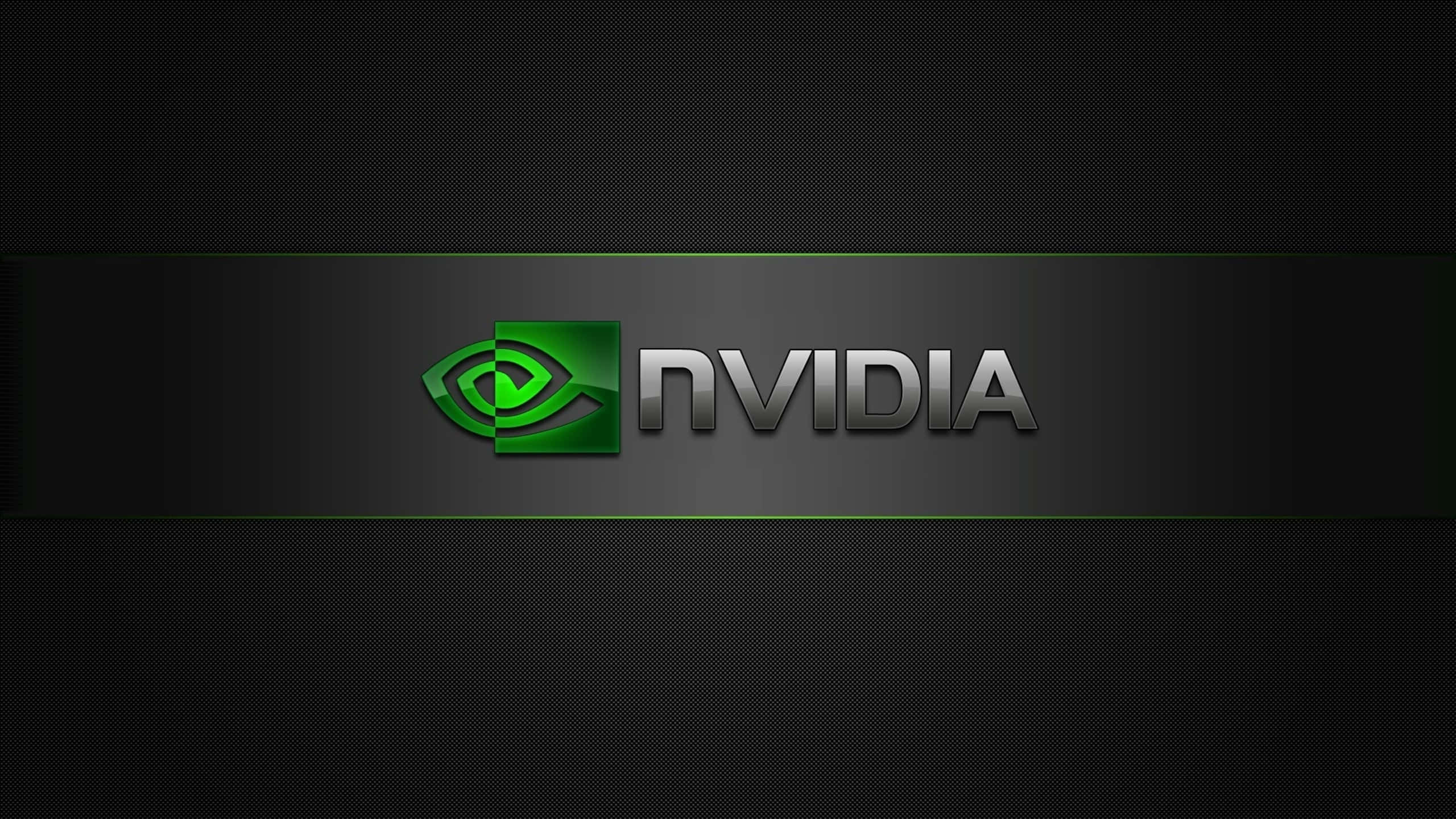 Nvidia 標誌在黑色背景上 壁紙