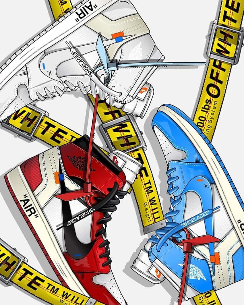 Off-White x Nike Air Jordan 1 High - Ohio 壁紙