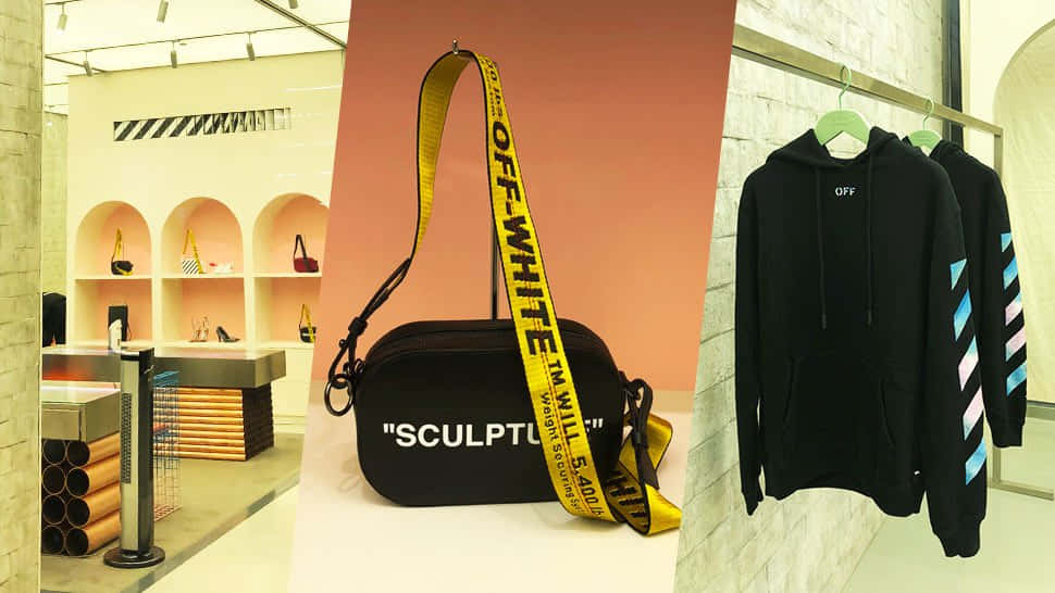 Off White 亞硫酸鹽連帽衛衣與手袋 壁紙