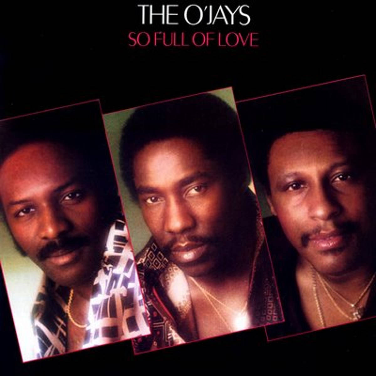 Ojays 官方專輯《Be My Girl》 壁紙 — 三位穿著圖案襯衫的男子在黑色背景前直視觀眾，並帶有專輯標題文字。