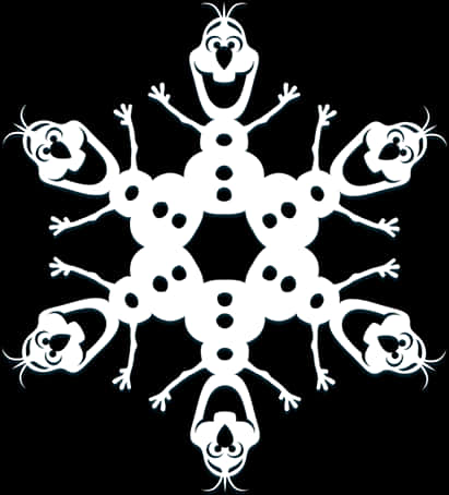 Olaf 雪花圖案 壁紙