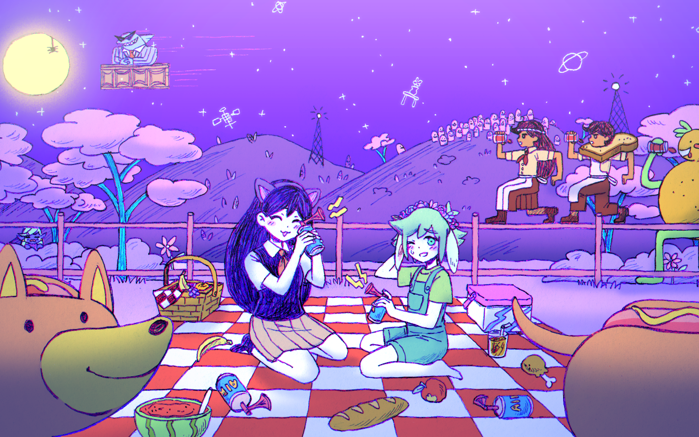 踏入《Omori》的超現實、黑暗而美麗的世界 壁紙