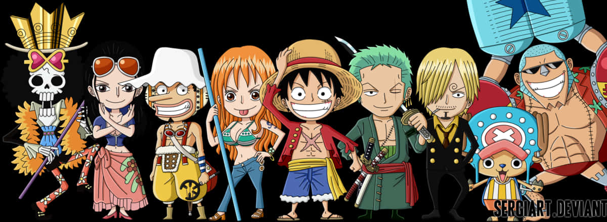 One Piece 草帽海賊團陣容 壁紙