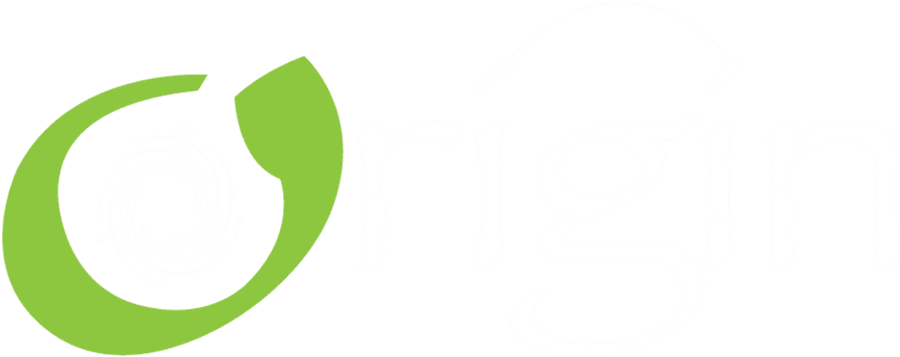 Origin Logo 白色配青綠色 壁紙