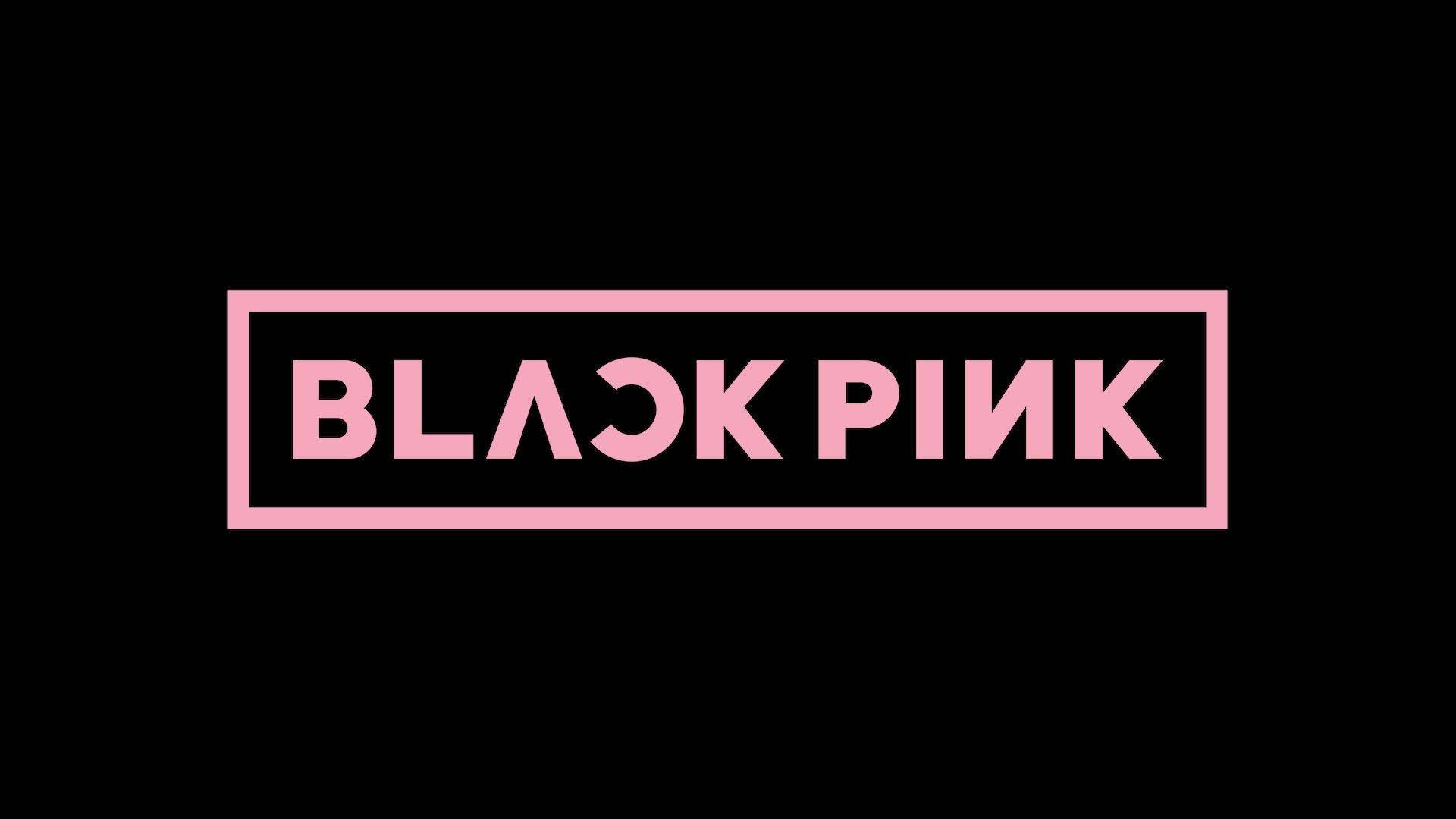 原版BLACKPINK標誌於黑色背景