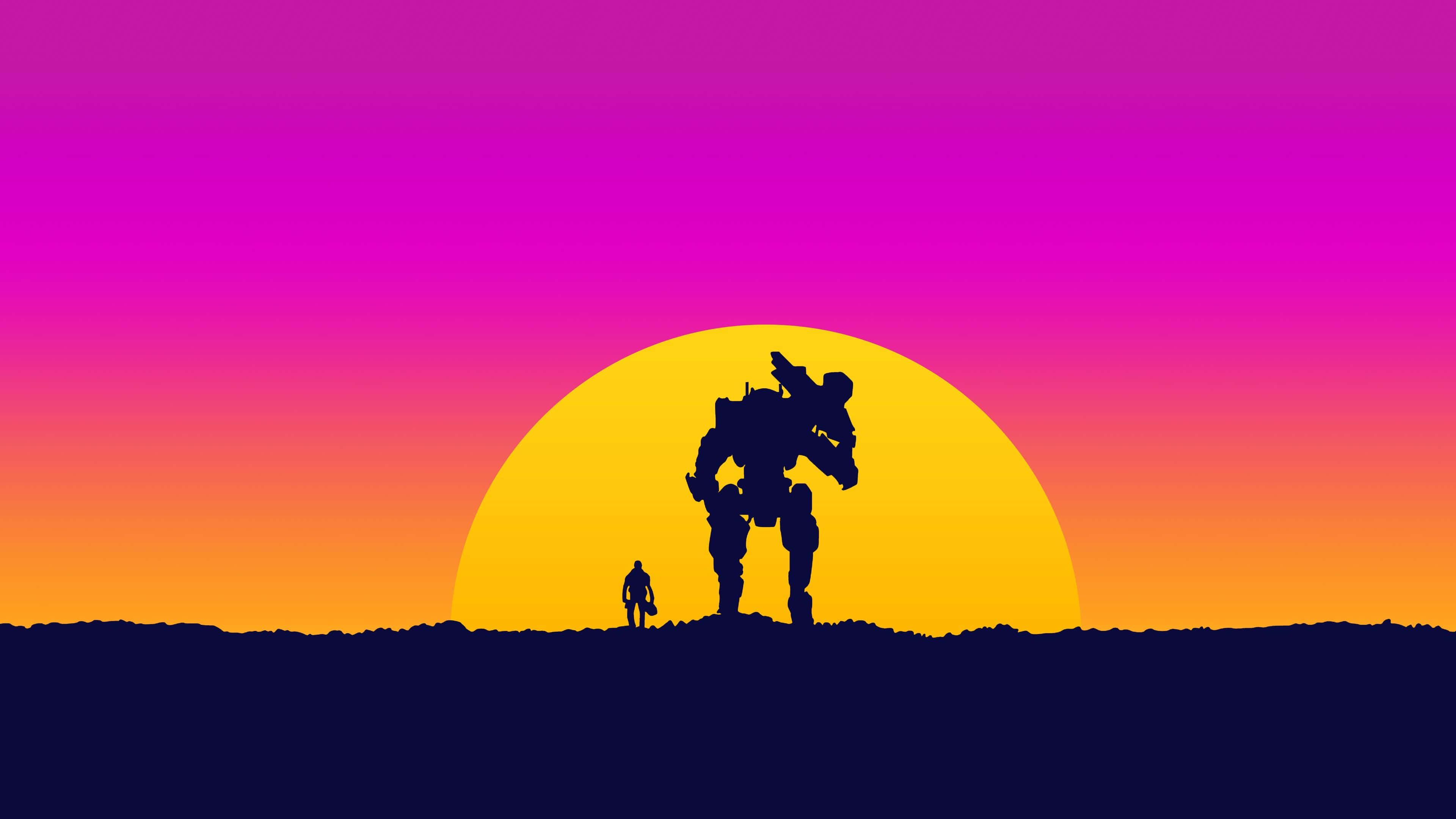 Outrun 背景 壁紙
