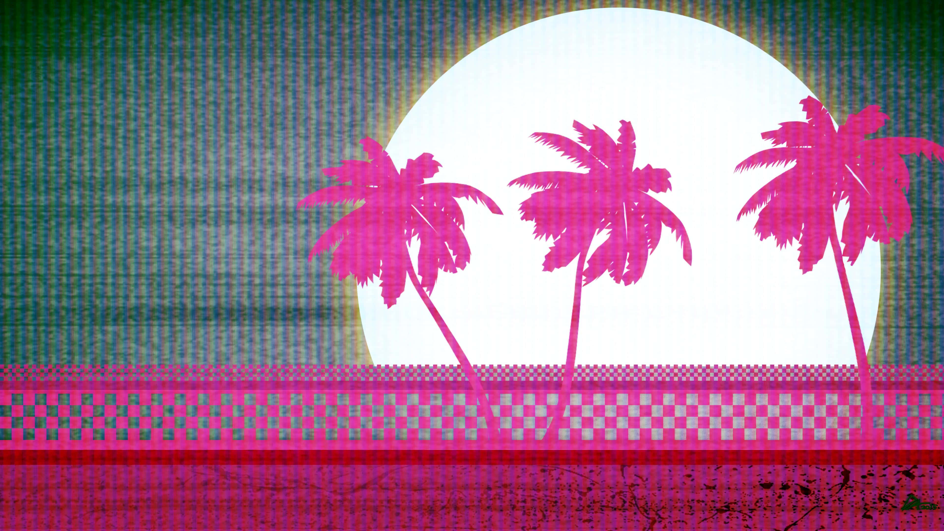 Outrun 背景 壁紙