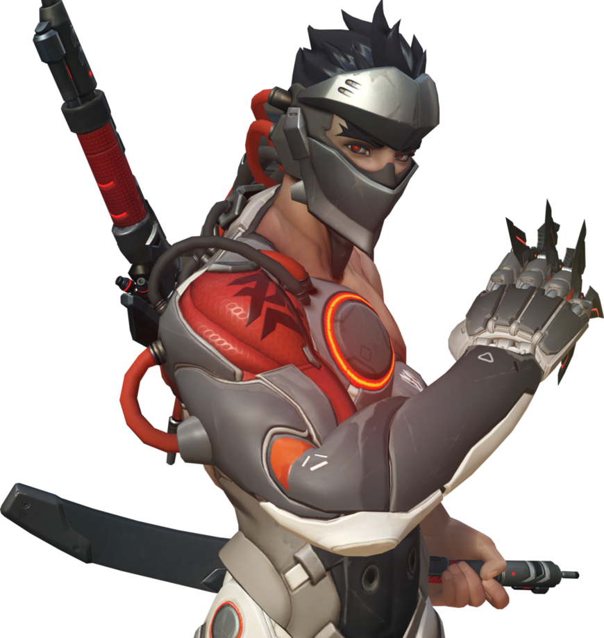 Overwatch 源氏 賽博忍者姿勢 壁紙