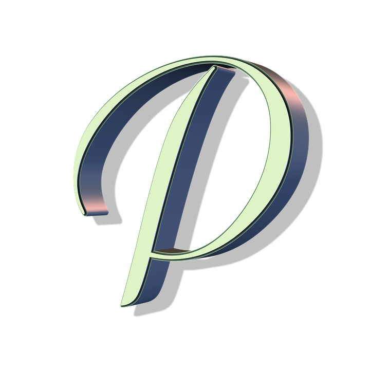 風格化字母P標誌 壁紙